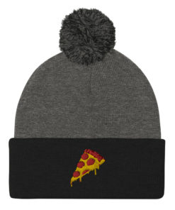 PIZZA Pom Pom Knit Cap