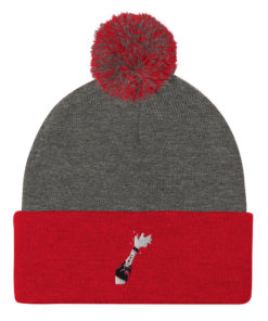ROSE Pom Pom Knit Cap