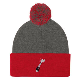 Dark Heather Grey/ Red