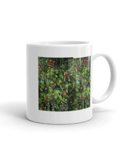 White glossy mug